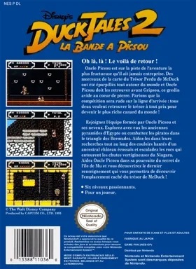 DuckTales 2 (USA) box cover back